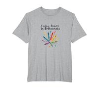 Life Isnt About Being This Perfect Colorful Crayon Art T-Shirt, Men's Big and Tall, Heather Grey, 5X Tall