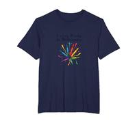 Life Isnt About Being This Perfect Colorful Crayon Art T-Shirt, Men's Big and Tall, Navy, 3X Tall