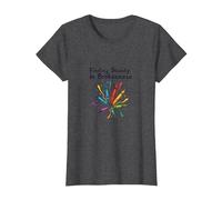 Life Isnt About Being This Perfect Colorful Crayon Art T-Shirt, Women, Dark Heather Grey, S