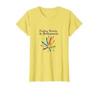 Life Isnt About Being This Perfect Colorful Crayon Art T-Shirt, Women, Lemon, XS