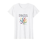 Life Isnt About Being This Perfect Colorful Crayon Art T-Shirt, Women, White, 3XL