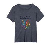 Life Isnt About Being This Perfect Colorful Crayon Art T-Shirt, Women's Plus, Heather Blue, 3X