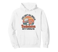 Life Isn't All Dogs And Badminton Player Pullover Hoodie