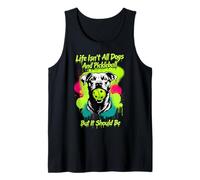 Life Isn't All Dogs And Pickleball But It Should Be Grunge Tank Top