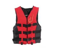 Life Jacket Adult, Adjustable Buoyancy Jacket Waterproof Float Jacket Unisex, Buoyancy Aids Adults, Swim Vest with Pockets And Crotch Strap for Paddleboarding Kayaking Fishing Watersports,Red,XXL