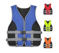 Life Jacket Adult Adjustable Vest - Unisex Buoyancy Aid Jacket with Whistle for Water Sports, Fishing, Paddle Board, Kayak, Surfing, Boating