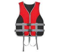 Life Jacket Adult Adjustable Vest, Unisex Buoyancy Aid Jackets with Whistle, a Gift for Water Sports Enthusiasts Suitable for Water Sports, Fishing, Paddle Board, Kayak, Surfing, Boating (Red, M)