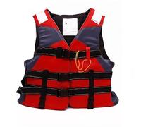 Life Jacket Adult, Buoyancy Vest with Crotch Strap & Whistle, Waterproof Float Jacket for Watersports, Buoyancy Vest with Safety Buckles for Paddleboarding Kayaking Fishing Sailing (Red)
