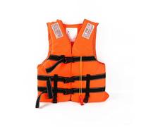 Life Jacket Adult, Buoyancy Vest with Crotch Strap & Whistle, Waterproof Float Jacket for Watersports, Buoyancy Vest with Safety Buckles for Paddleboarding Kayaking Fishing Sailing (Pure Orange Red)