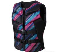 Life Jacket Adult Large Buoyancy Vest for Water Sports, Kayaking Buoyancy Assist Jacket, Paddle Surf Snorkeling Vest Rafting Rescue Adjustable Waist(Black,3XL)