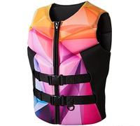 Life Jacket Adult Large Buoyancy Vest for Water Sports, Kayaking Buoyancy Assist Jacket, Paddle Surf Snorkeling Vest Rafting Rescue Adjustable Waist(Pink,XL)