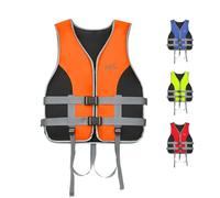Life Jacket Adult Swim Vest Unisex Buoyancy Aid 50N with Whistle Adjustable Safety Straps for Snorkeling Water Sports Surfing Boating Fishing Kayaking Paddle Board Canoeing Flotation Device 25-110kg