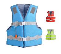 Life Jacket Adult Swim Vest Unisex Buoyancy Aid 50N with Whistle Adjustable Safety Straps for Snorkeling Water Sports Surfing Boating Fishing Kayaking Paddle Board Canoeing Flotation Device 25-110kg