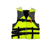 Life Jacket Adult, Unisex Swim Life Vest for Fishing, Buoyancy Aid Float Devices with Crotch Strap & Whistle, Buoyancy Vest with Safety Buckles for Paddleboarding, Kayaking, Sailing (Green, L)