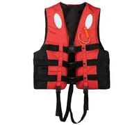 Life Jacket Adult With Whistle & Adjustable Safety Straps, Buoyancy Aids Adults, Unisex Swim Vest Adult for Kayaking, Fishing, Sailing, Surfing, Boating (Red, L)
