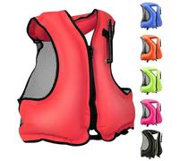 Life Jacket for Adult Portable life jackets Inflatable Swimming Life Jacket for Kayaking Diving Snorkeling Water Sport(Red)