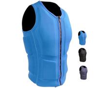 Life Jacket for Adults, Anti-Collision Swimsuit with Adjustable Safety Strap for Water Sports, Paddle Board, Kayak, Boating,L,Blue