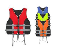 Life Jacket Paddle Boarding Adult，Foam Buoyancy Aid Life Jacket for Adults with Safety Whistle - Adjustable Strap for Kayaking, Boating & Water Sports (Red,2XL)