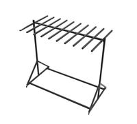 Life Jacket Storage Rack, Heavy-Duty Freestanding Life Vest Holder with Swivel Wheels, Multi-Purpose Pool Organizer Drying Hanger Holds Up to 20 Life Jackets(Tier 1)