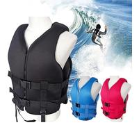 Life Jacket Swimming Jackets Adult Swim Vest Adjustable High Buoyancy Swim Vest for Fishing Surfing Rafting Kayaking(black,XS)