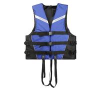 Life Jackets Adjustable, Buoyancy Aids Adults, Life Jacket with Buckle & Reflective Strips, Suitable for Boating Surfing Swimming Water Sports (Blue, S)