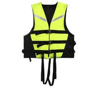 Life Jackets Adjustable, Buoyancy Aids Adults, Life Jacket with Buckle & Reflective Strips, Suitable for Boating Surfing Swimming Water Sports (Green, M)