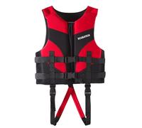 Life Jackets For Kids Swim Vest Buoyancy Aid Water Float Jacket Swimming Training Vest With Adjustable Shoulder Straps Lightweight Comfort For Boys Girls 4-7 Years (Red, 6-7 Years)