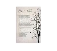 Life Lesson Quote Poster - “After a While” Inspirational Poem Canvas Wall Art, Motivational Print for Living Room, Bedroom, Home Office (Framed,16x24inch(40x60cm))
