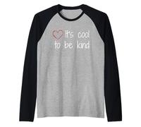 Life Lessons Always Be Kind Cool Kids are Kind Raglan Baseball Tee