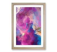 Life Lessons in Abstract Framed Print | A2 Oak Framed Wall Art | Ready to Hang | Abstract Fantasy Picture | Living Room Bedroom Lounge Office