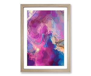 Life Lessons in Abstract Framed Print | A2 Oak Framed Wall Art | Ready to Hang | Abstract Fantasy Picture | Living Room Bedroom Lounge Office