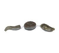 Life Like Alligator Sculpture Safe Pool Float Decoy Tank Pound Indoor Outdoor Decor Resin Reptile Figurine Floating Crocodile Decoration