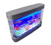 Life Like Aquarium Fish Lamp LED Night Light With Moving Fish Soft Glows USB Lamp For Home Decors Gifting Supply Simulation Aquarium Light