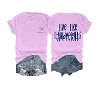 Life Like Aubreigh T-Shirt Funny and Inspirational Aubreigh Lifestyle T-Shirt Casual Wear Soft Cotton for Men and Women Clothes, Light purple, L