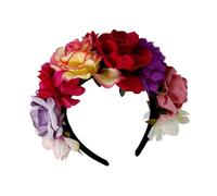 Life Like Rose Flower Hairband For Parties Wedding Bride Hairhoop Festival Celebration Hairhoop Holiday Props Supply