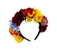 Life Like Rose Flower Hairband For Parties Wedding Bride Hairhoop Festival Celebration Hairhoop Holiday Props Supply