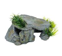 Life Like Stone Basking Platform Landscape Decoration Cave Shelter House For Reptiles Aquariums And Terrariums Ornament Fishtanks Ornament