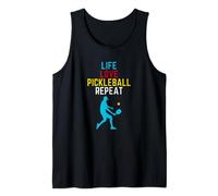 Life Love Pickleball Repeat - Funny Women Men Player Tank Top