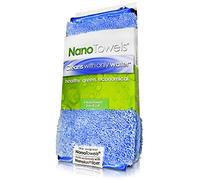 Life Miracle Nano Towels - Amazing Eco Fabric That Cleans Virtually Any Surface with Only Water. No More Paper Towels Or Toxic Chemicals. 4-Pack (8x8, Nano Blue)