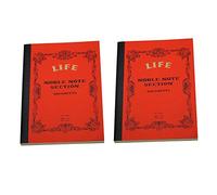 LIFE Noble Notebook, Exceptional Paper, A5 Grid 5mm 100 Sheets, Set of 2
