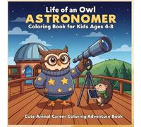 Life of an Owl Astronomer Coloring Book for Kids Ages 4-8: Space Adventure Coloring Pages with Wise Owl Characters, Creative Animal Careers, and 40 ... Coloring Book - Career Theme Book Series)