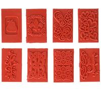 Life Of The Party Soap Embossing Stamp Assortment 8/Pkg-Rectangle, Other, Multicoloured, 2.51 x 10.16 x 12.7 cm