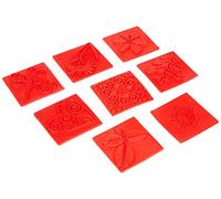 Life Of The Party Soap Embossing Stamp Assortment 8/Pkg-Square, Other, Multicoloured, 2.61 x 10.16 x 12.7 cm