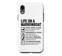 Life On A Narrowboat Funny Canal Boat Owner Liveaboard Gift Case for iPhone XR