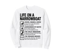 Life On A Narrowboat Funny Canal Boat Owner Liveaboard Gift Sweatshirt