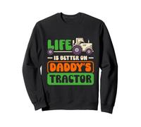Life On Daddy's Tractor Kids Farmer Life Farming Lover Sweatshirt