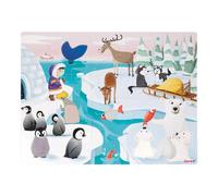 Janod Tactile Puzzle puzzle Life On The Ice 2 y+ 20 pc
