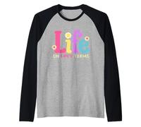 Life On Life's Terms Sobriety Anniversary AA NA Sober Women Raglan Baseball Tee