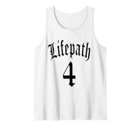 Life Path Birth NUMEROLOGY 4 Four Angel Number Women Men Tank Top