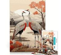 Life Philosophy Crane 1000 Pieces Jigsaw Puzzles for Teenagers Strong Memory DIY Fun Joyful Challenge Xmas Idea (38x26cm)